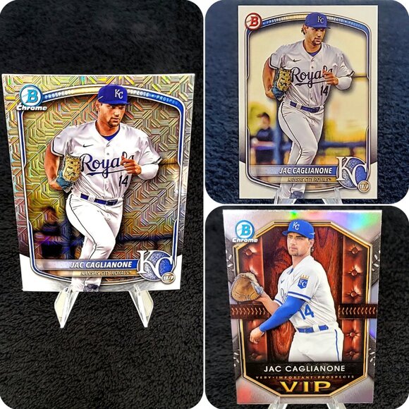 Jac Caglianone RC Insert Baseball Card Lot, Kansas City Royals - Picture 1 of 7